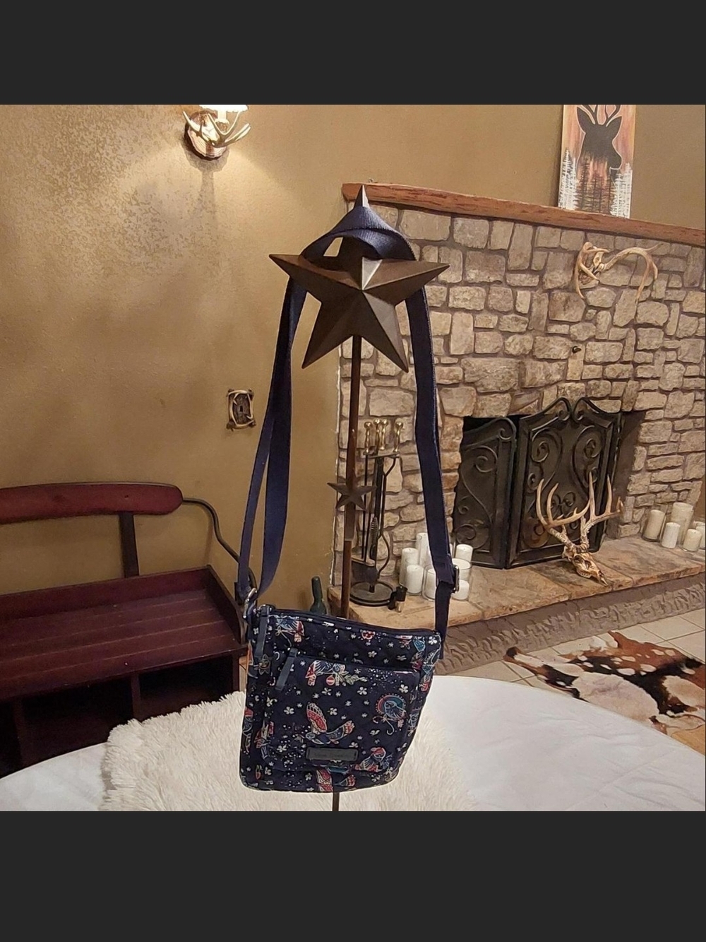 Vera Bradley Iconic RFID Mini Hipster Crossbody Bag - Holiday Owls